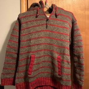 Laundromat wool pullover hoodie